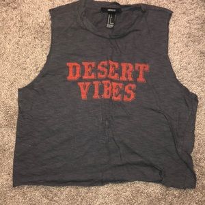 Forever 21 Deep Gray Crop Top